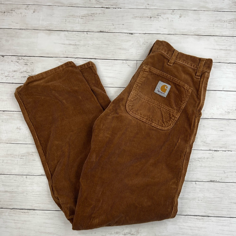 Carhartt Men’s 28x32 WIP Simple Pants Newel Corduroy in Tan [G82]